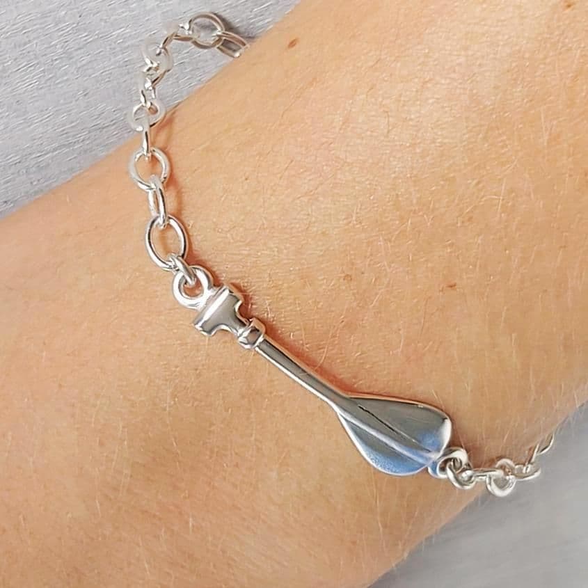 Silver Paddle Bracelet