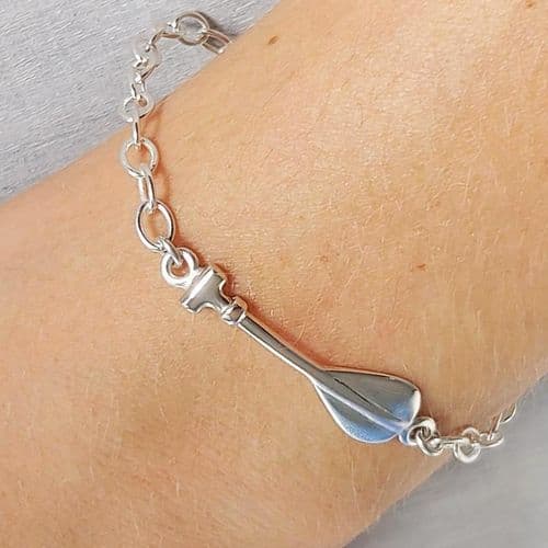 Silver Paddle Bracelet