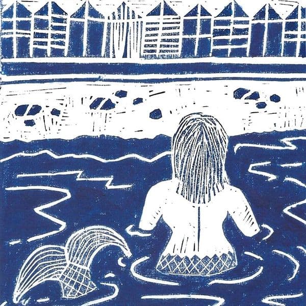 Solent Mermaids | Linocut Print | Marnie Baker