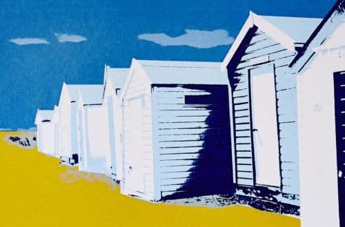 Southwold Beach Huts Coastal Card | Sophie Mutter