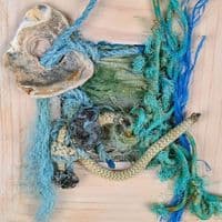 Splish | Textile Art |  Coastal Artwork | Lucinda Button
