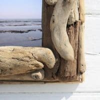 Square Driftwood Mirror No 3 | Wall Mirror | Coastal Mirror