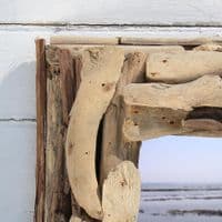 Square Driftwood Mirror No 3 | Wall Mirror | Coastal Mirror