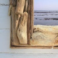 Square Driftwood Mirror No 3 | Wall Mirror | Coastal Mirror