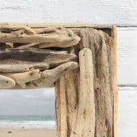 Square Driftwood Mirror No 5 | Wall Mirror | Coastal Mirror