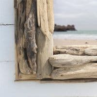 Square Driftwood Mirror No 5 | Wall Mirror | Coastal Mirror