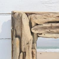 Square Driftwood Mirror No 5 | Wall Mirror | Coastal Mirror