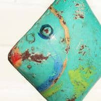 Square Metal Hanging Fish