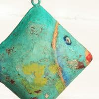 Square Metal Hanging Fish