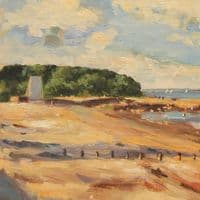 St Helens Beach, Isle of Wight | Art Print | Becky Samuelson