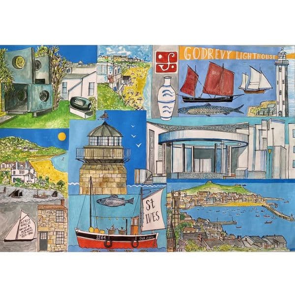 St Ives Art Print | A3 Print | Andrew Ruffhead