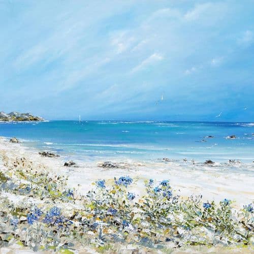 St Martin’s & Agapanthus – print