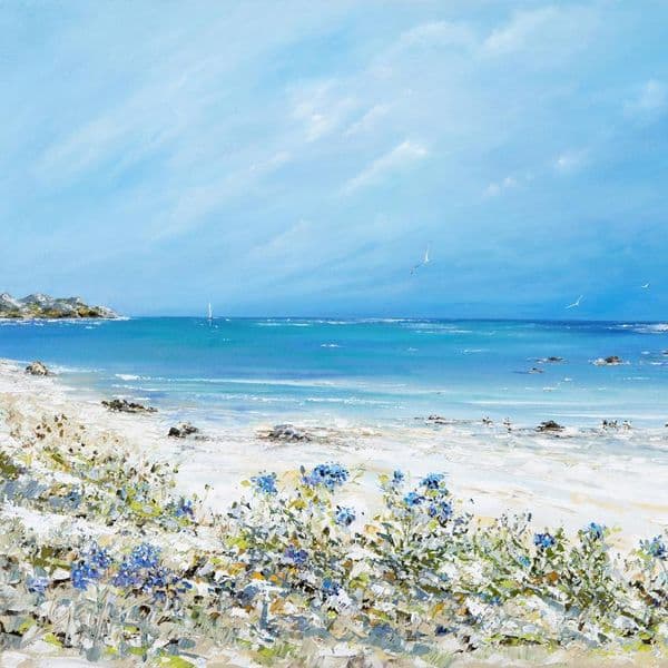 St Martin’s & Agapanthus | Art Print | Gail Morris