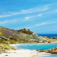 St Martins, Great Bay to White Island | Art Print | Gail Morris