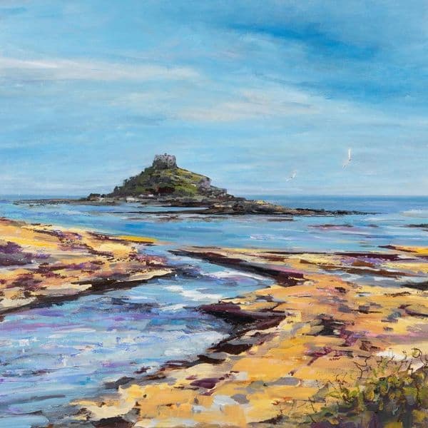 St Michaels Mount from Longrock | Art Print | Gail Morris