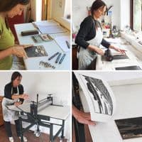 Staithe | Woodcut Print | Valerie Sims