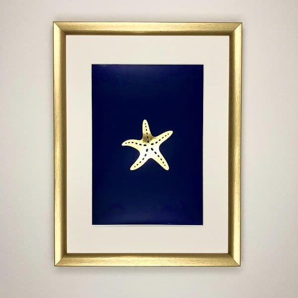 Starfish Gold Foil Print | Metallic Art Print | Nichol Foster