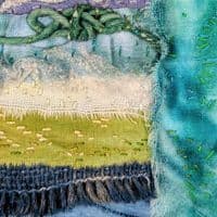 Starlight on Sea | Textile Art |  Coastal Artwork | Lucinda Button