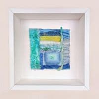 Starlight on Sea | Textile Art |  Coastal Artwork | Lucinda Button