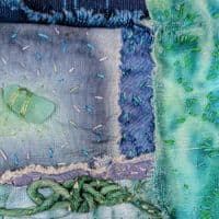 Starlight on Sea | Textile Art |  Coastal Artwork | Lucinda Button
