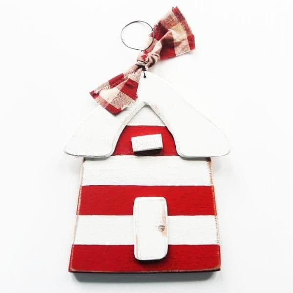 Stripy Beach Hut Hanging | Suzanne Lake