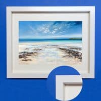 Summer Clouds over Godrevy Lighthouse, Cornwall Print | Art Print | Gail Morris