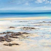 Summer Clouds over Godrevy Lighthouse, Cornwall Print | Art Print | Gail Morris