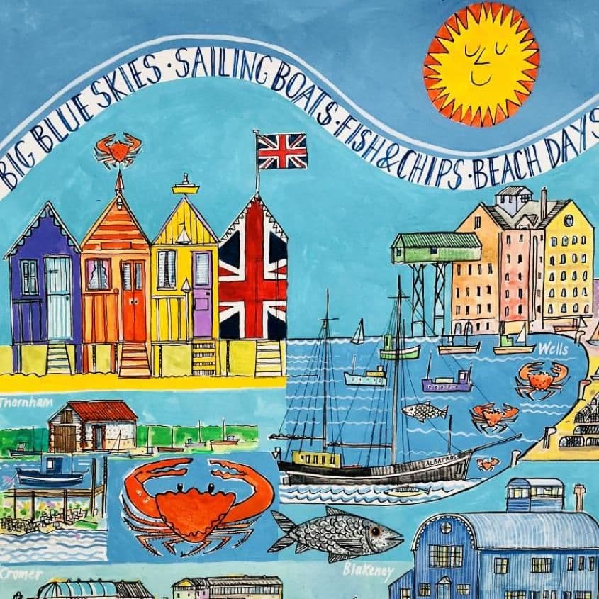 Summer on the North Norfolk Coast | A3 Print | Andrew Ruffhead