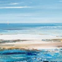 Sun on the Sandbars Teignmouth | Art Print | Gail Morris
