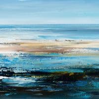 Sun on the Sandbars Teignmouth | Art Print | Gail Morris