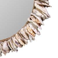 Sunburst Oyster Seashell Mirror | Wall Mirror