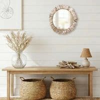 Sunburst Oyster Seashell Mirror | Wall Mirror