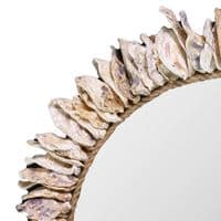 Sunburst Oyster Seashell Mirror | Wall Mirror