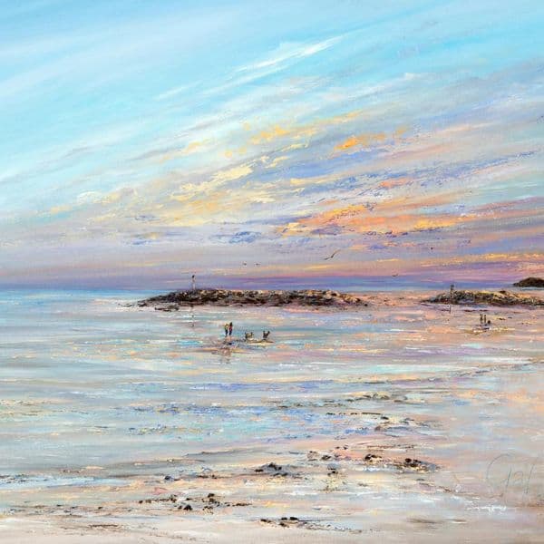 Sunset over Sidmouth | Art Print | Gail Morris