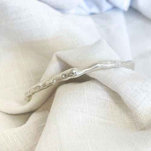 Swell Bangle Bracelet - Silver