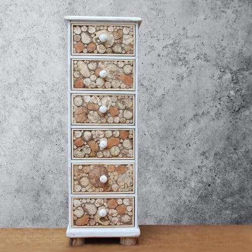 Tall Driftwood Chest of Drawers