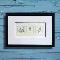 The Harbour | Hand Drawn Illustration | Limited Edition | Alison Collins