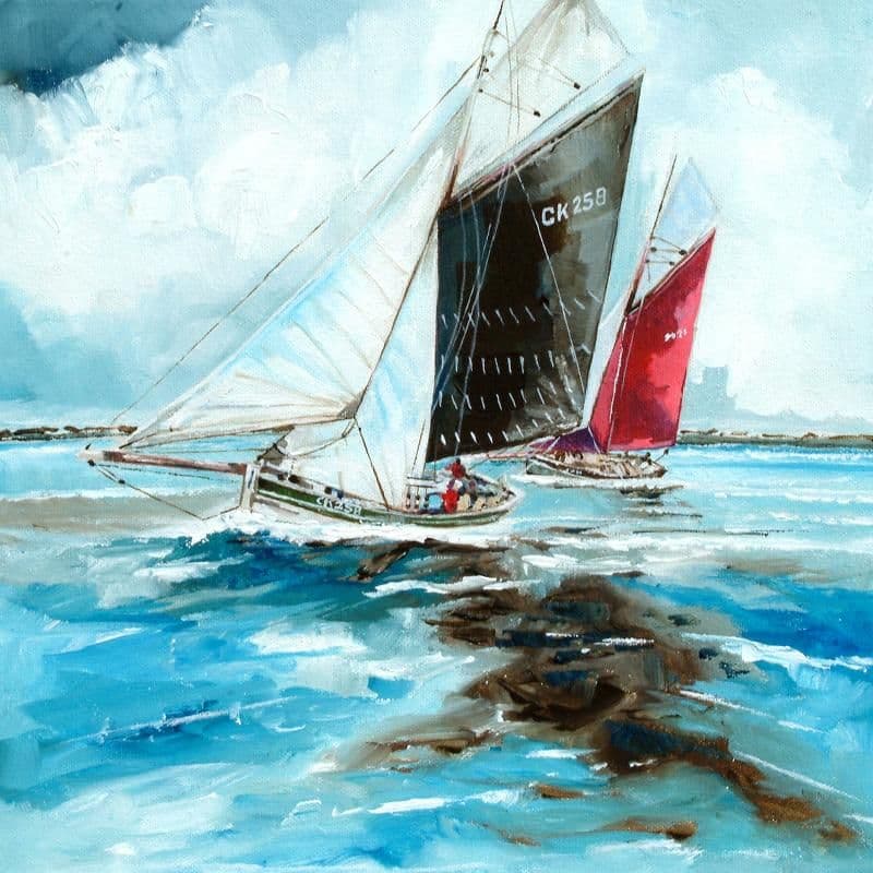 The Racing Barges Painting