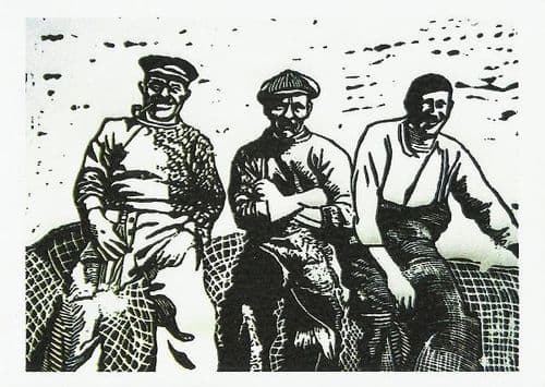 Three Rye Harbour Fishermen - Card