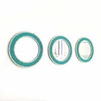 Trio of Green Fishing Rope Mirrors | Wall Mirror | Rachel White