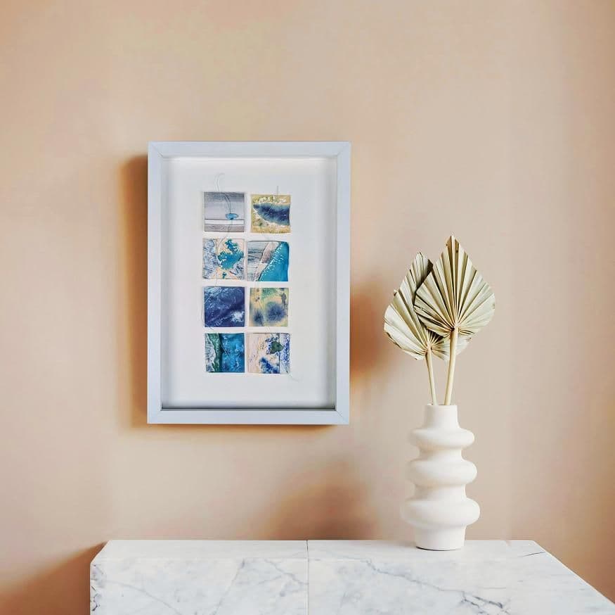 Turquoise 8 Wave Form – Original Coastal Artwork