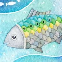Twait Shad Fish | Art Print | Louise Stocker