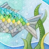 Twait Shad Fish | Art Print | Louise Stocker
