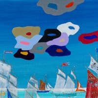 Two Tan Sails | Fine Art Print | David Raine