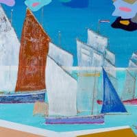 Two Tan Sails | Fine Art Print | David Raine