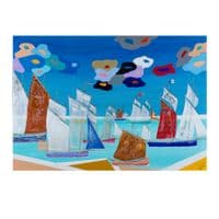 Two Tan Sails | Fine Art Print | David Raine