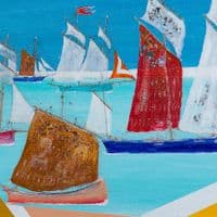 Two Tan Sails | Fine Art Print | David Raine
