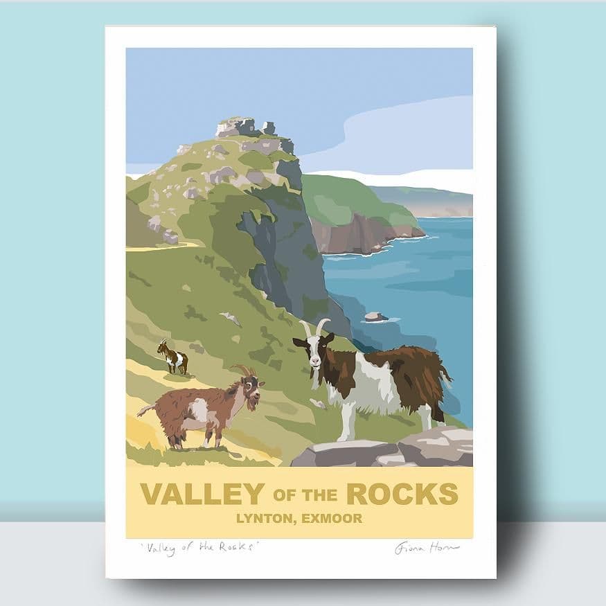 Valley of the Rocks, Exmoor - Art Print