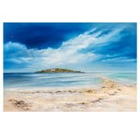 Waiting for the Tide to Burgh Island, South Devon Print | Art Print | Gail Morris
