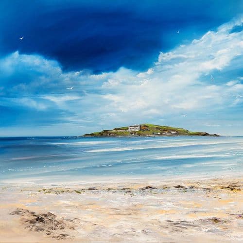 Waiting for the Tide to Burgh Island, South Devon – Print